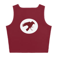 Flow Cropped Tank - Maroon