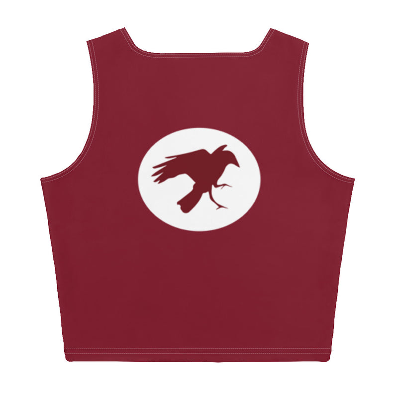 Flow Cropped Tank - Maroon