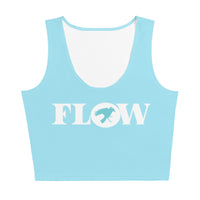 Flow Cropped Tank - Aqua