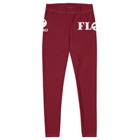 Flow Leggings - Maroon