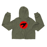 Flow Crop Hoodie - Red