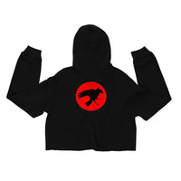 Flow Crop Hoodie - Red