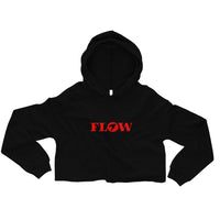 Flow Crop Hoodie - Red
