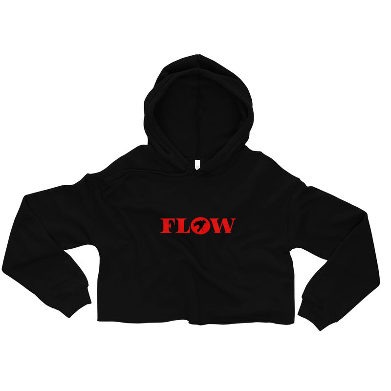 Flow Crop Hoodie - Red
