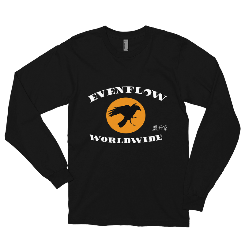 Evenflow Full Moon Long sleeve t-shirt Black/Orange