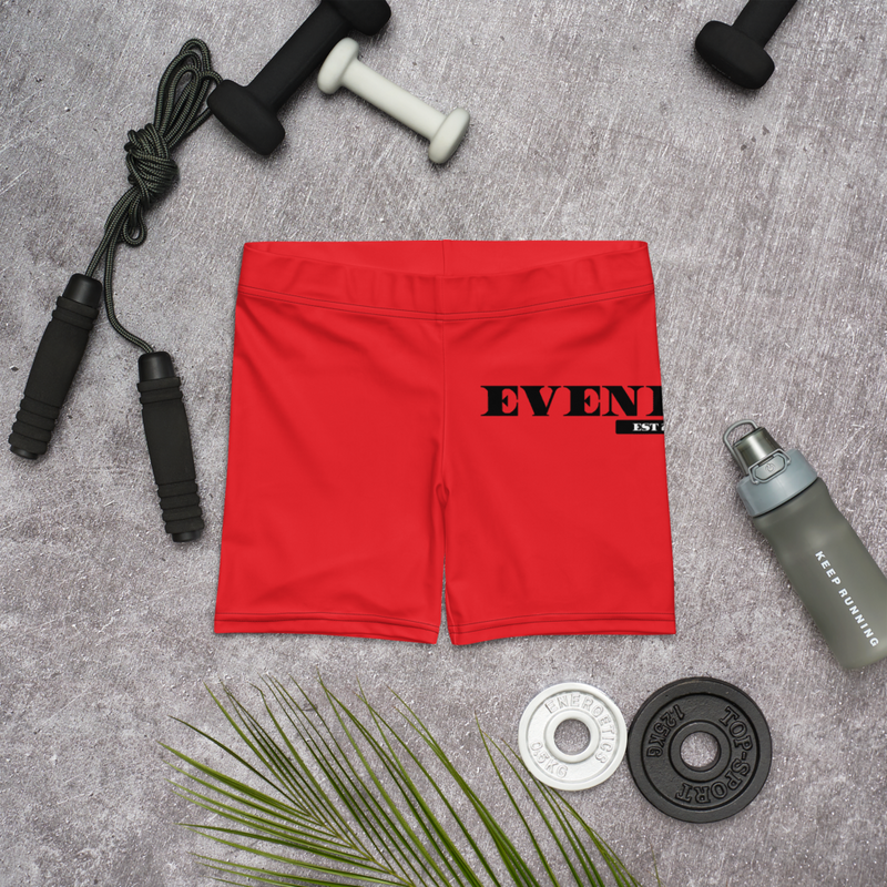 Red Evenflow Biker Shorts