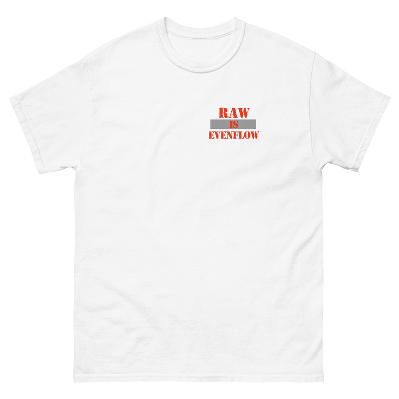 Raw is Evenflow Men's heavyweight tee
