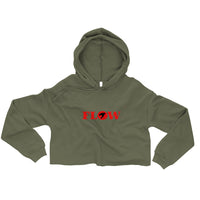 Flow Crop Hoodie - Red