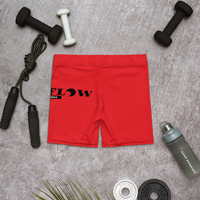 Red Evenflow Biker Shorts